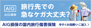 AIGの国内旅行保険
